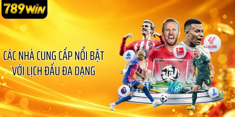 Các nhà cung cấp nổi bật với lịch đấu đa dạng