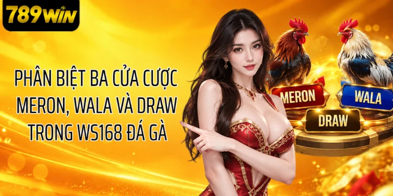 Phân biệt ba cửa cược Meron, Wala và Draw trong WS168 đá gà